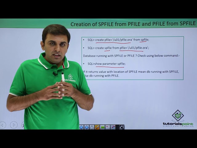 Oracle DB - SPFILE & PFILE
