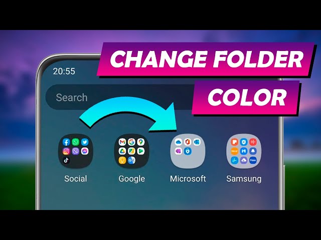 How To Change Folder Color on Samsung Phones Android 11
