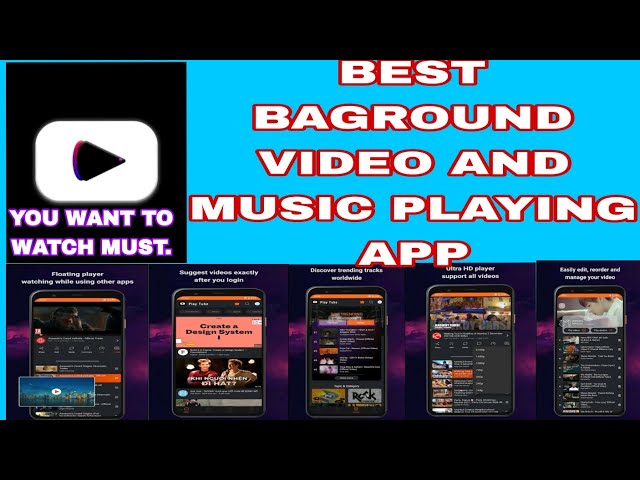 # BEST BAGROUND  VIDEO AND MUSIC PLAYING  APP IN 2024