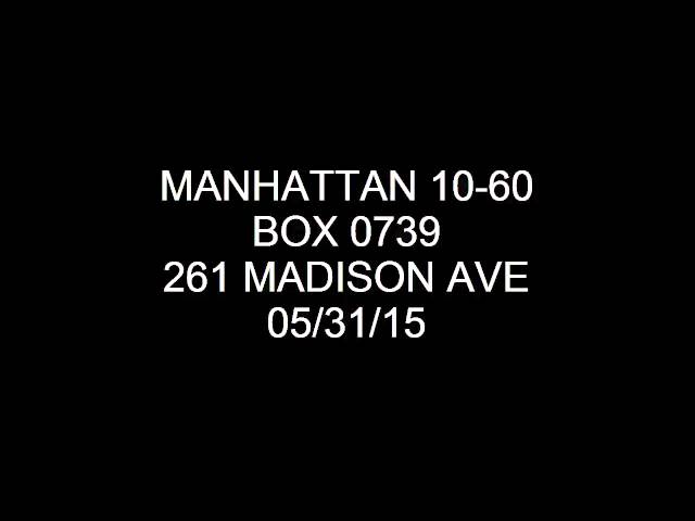 FDNY Radio: Manhattan 10-60 Box 739 05/31/15