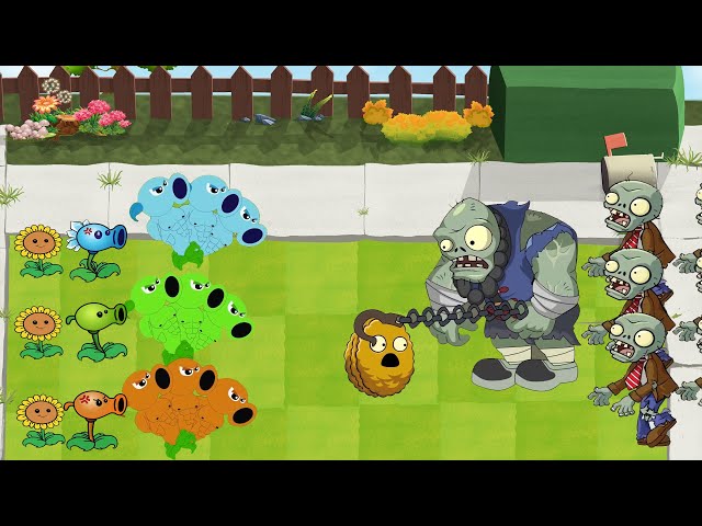 Plants Vs Zombies GW Animation-Episode 46- ThreePeashooter vs Threesnowpea vs Threefirepeashooter