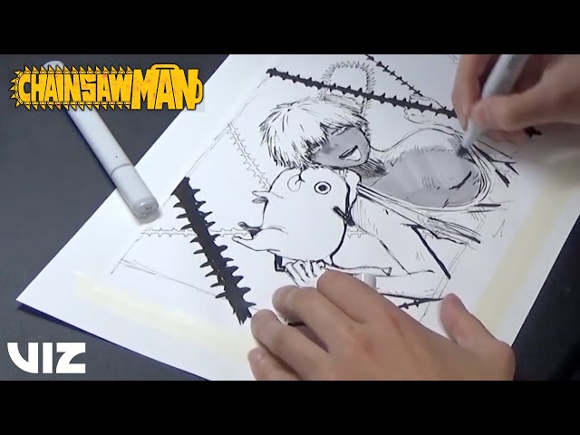 Hell's Paradise Creator Yuji Kaku Draws Chainsaw Man | VIZ