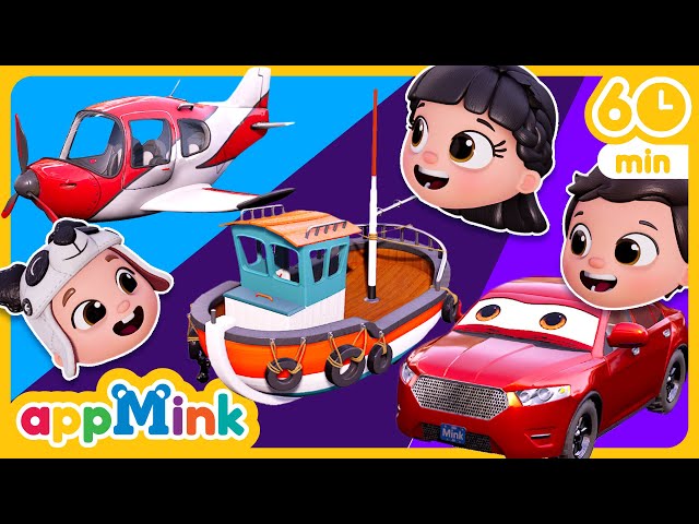 🚗🚢✈️ Drive a Car, Sail a Boat, Fly to the Sky 🌈🎶 🏗️ #appmink #nurseryrhymes #kidssong #cartoon
