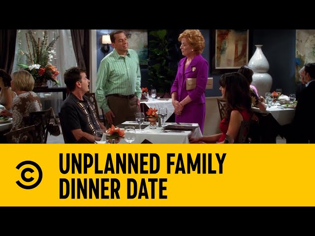 Unplanned Family Dinner Date | Two And A Half Men | Comedy Central Africa