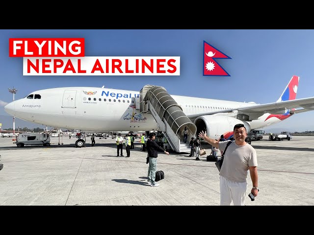Himalaya Adventure - Flying Nepal Airlines A330 to Kathmandu