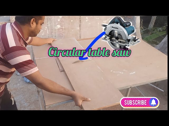 how to make table saw by using circular saw with angle cutting