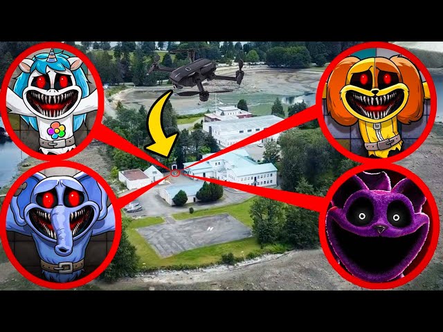 DRONE CATCHES CRAFTYCORN, DOGDAY, CATNAP & BUBBA BUBBAPHANT AT POPPY PLAYTIME ISLAND IN REAL LIFE
