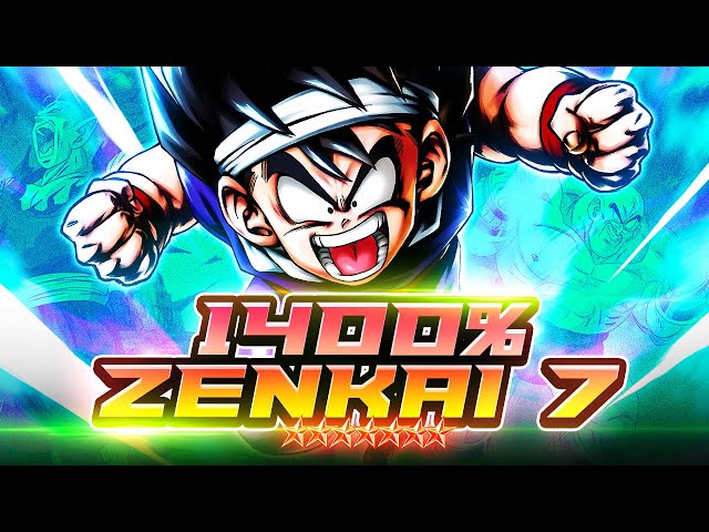 Z7, 1400%, 14* GRN REVIVAL GOHAN IS GREAT! A FANTASTIC ZENKAI! | Dragon Ball Legends