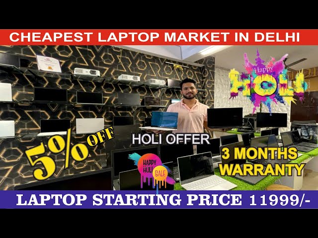 Second hand laptops Only 11999/- Ghaziabad Place Laptop Market| branded laptops in low price