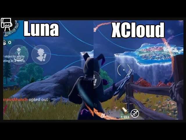Fortnite Amazon Luna VS Xcloud
