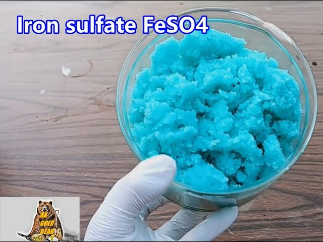 How to make ferrous sulfate at home. Iron sulfate. FeSO₄ 🧪🙂
