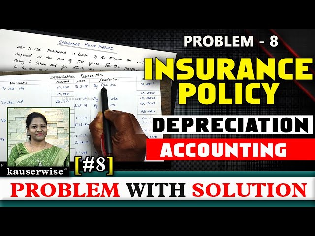 [8] Insurance Policy Method | Depreciation Accounting | Financial Accounting Tutorial | Kauserwise