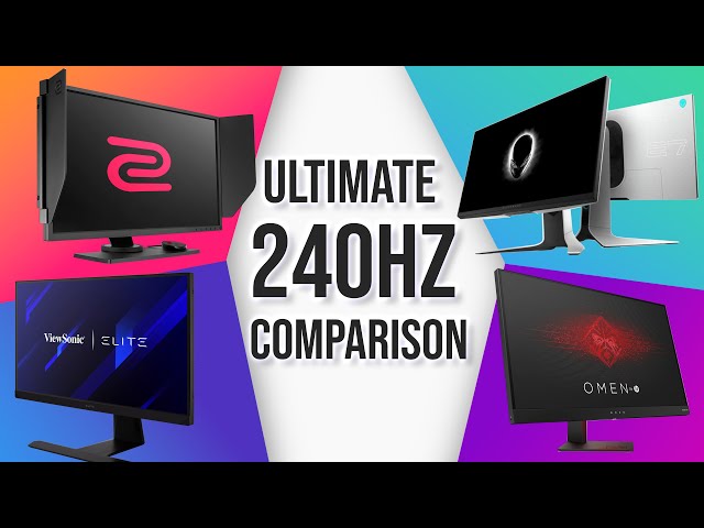 ULTIMATE 240Hz Monitor Showdown! - Super Detailed Comparison!