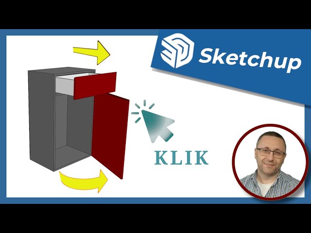 Sketchup - jak zrobić interaktywne animacje drzwi, szuflad, szafek – wtyczka od CADByDBS