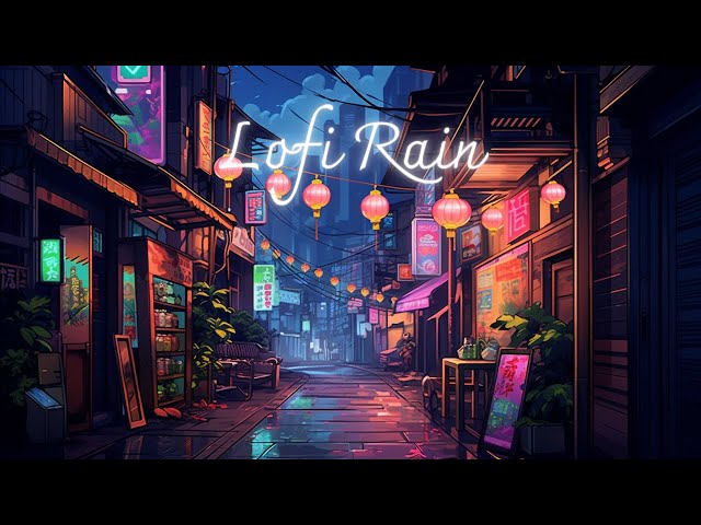 Tranquil Night in Tokyo ☂️ Lofi Hip Hop & Rain Sounds ⛈️ Chill Beats To Relax, Study To