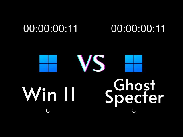 Windows 11 vs Ghost Spactor | Speed Test (Which is Best?)