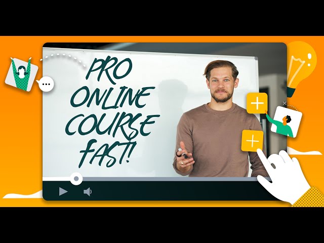Create A SLEEK & professional ONLINE COURSE your FIRST time!