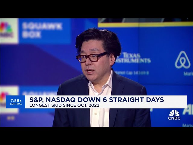 Tom Lee: Market is in a good position to rally 'as long as inflation tracks better than expected'