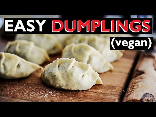 How to make vegan Dumplings, Gyoza, Chinese Potstickers recipe 餃子 | ぎょうざ