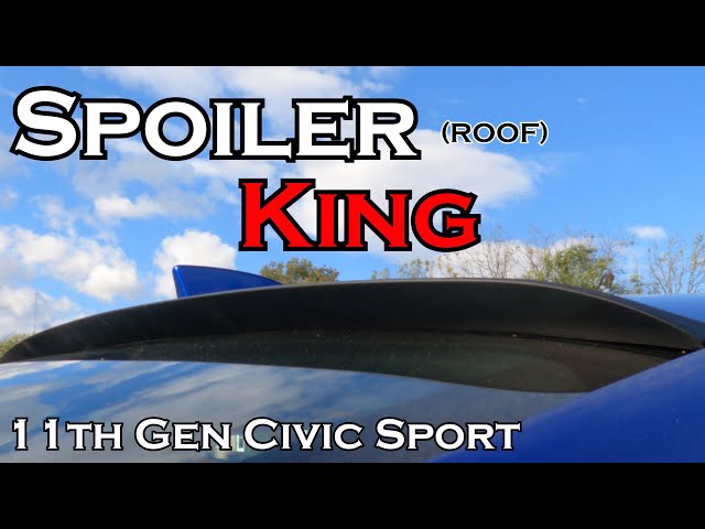 Roof Spoiler Install on my 11th Gen 2022 Honda Civic Sport