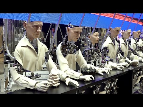 Human Robot Mass Production Process with New 3D Printer Factory in Korea