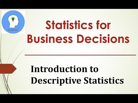 Statistics for Data Science and Business Decisions