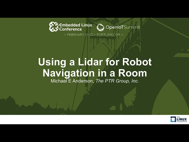 Using a Lidar for Robot Navigation in a Room - Michael E Anderson, The PTR Group, Inc.