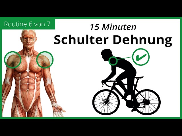 SCHULTER DEHNEN für Radfahrer - 15 Minuten DEHNROUTINE  - MECKLENBURGER SEEN RUNDE (6/7)