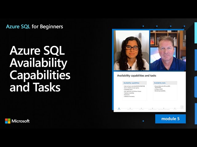 Azure SQL Availability Capabilities and Tasks | Azure SQL for beginners (Ep. 45)