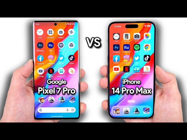 Google Pixel 7 Pro vs iPhone 14 Pro Max: Speed / Battery / Temperature Test