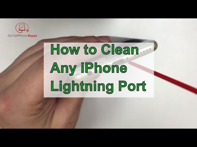 How to Clean an iPhone Charging Port