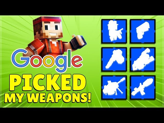 I Let GOOGLE Random Generator Pick My Weapons! | Pixel Gun 3D