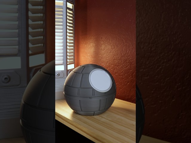 Watch me make a Death Star MagSafe iPhone charging (space)station! #starwars #iphone #3dprinting