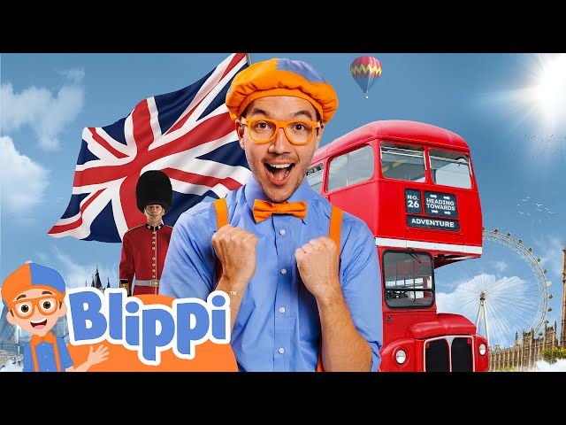 Blippi Explores London On A Double-Decker Bus! | Educational Videos for Kids