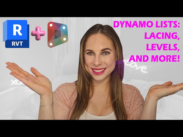 Do you want to become an expert of Dynamo Lists Lacing, Levels and more?!
