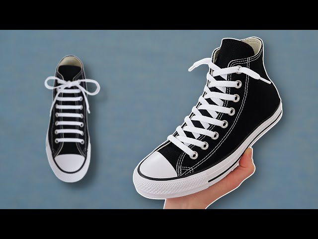 8 WAYS TO LACE CONVERSE CHUCK TAYLOR ALL STAR HIGH TOP (BEST WAY!)