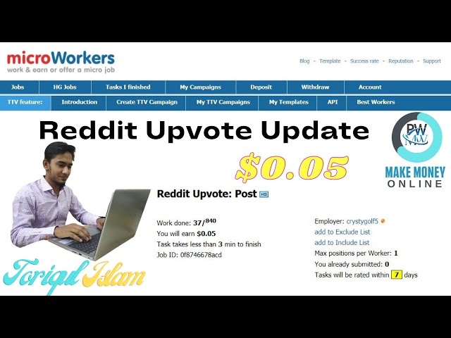 How to do reddit upvote update way || Microworkers Task. || Online Earning || Picoworkers Task