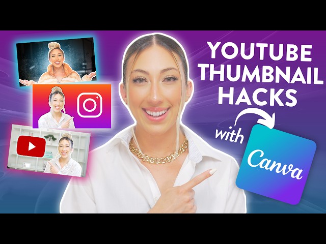 5 THUMBNAIL EDITING HACKS IN CANVA | Glow effect, Blurry background, Outlining, AI Visuals, etc.