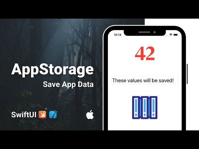 AppStorage: The EASIEST way to Save Data in SwiftUI Tutorial (2022)