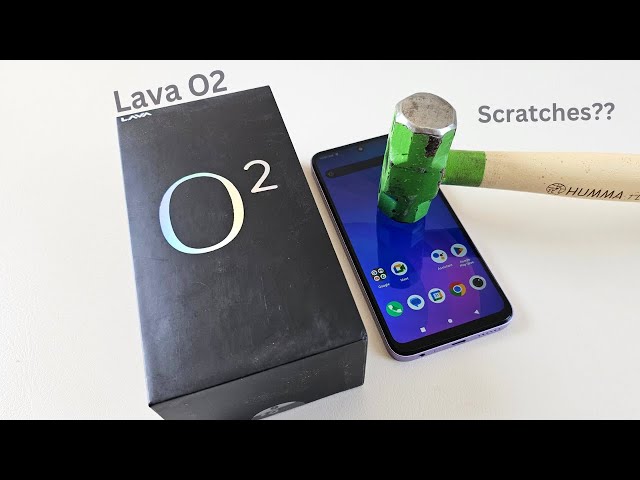 Lava O2 Screen Scratch Test