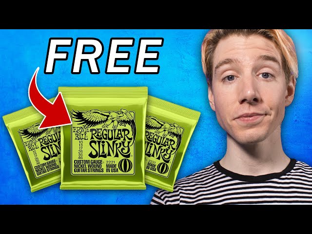 How to get FREE guitar strings