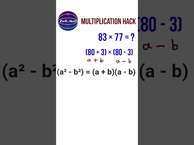 multiplication trick | How to do fast multiplication  #shorts #math #youtubeshorts