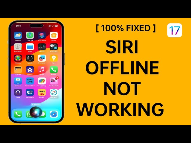 iOS 17.4 - iPhone Siri Offline Not Working (FIXED) | Hindi