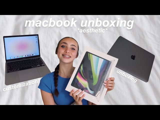 macbook pro unboxing *aesthetic + satisfying*