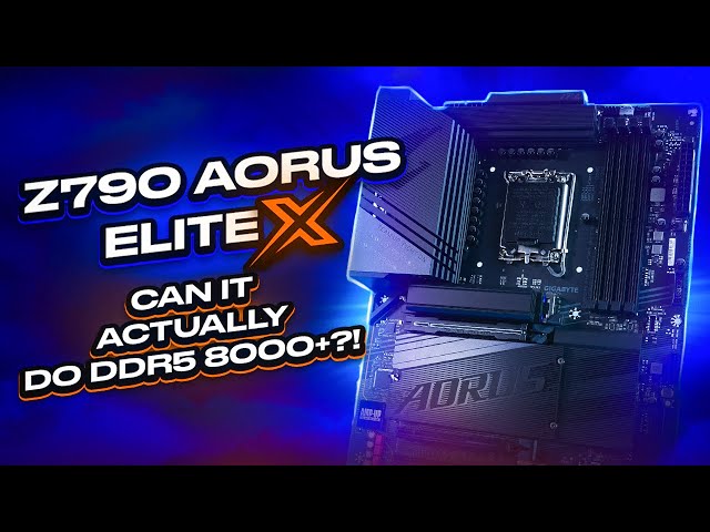 Aorus Z790 Elite X Gen review - BEST 4-dimm for DDR5 overclocking?! Watch before buying fast DDR5!