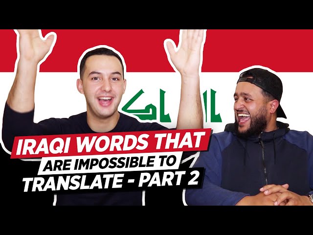 Iraqi words that are impossible to translate - part 2
