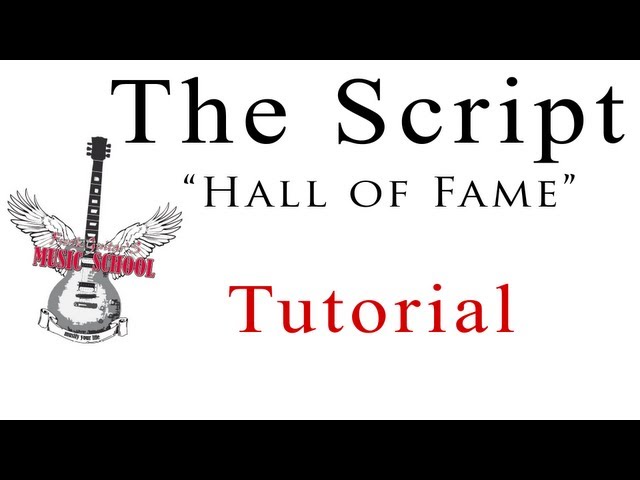 The Script - Hall of Fame - deutsches Tutorial / Chords / Lesson / How to Play / Easy