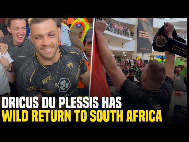 Dricus Du Plessis Attracts HUGE Crowd In Return to South Africa