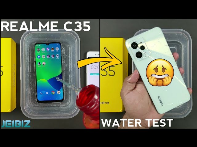 Realme C35 Water Test 💦 | Let's See C35 is Waterproof Or Not?