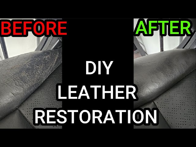 Leather Seat Restoration - DIY Style.